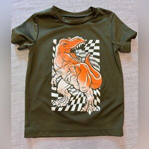 Jumping Beans T-Rex Graphic Tee - Olive Green